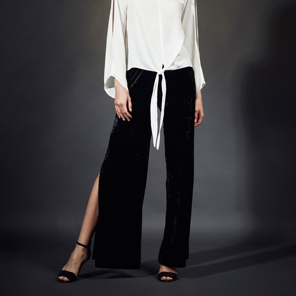 Ryland Velvet Slit Pant.
